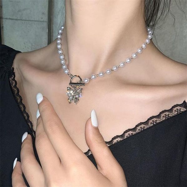 pendant necklaces vintage crystal pearls necklace butterfly clavicle chains choker for women fashion jewelry girl gift, Silver
pendant necklaces vintage crystal pearls necklace butterfly clavicle chains choker for women fashion jewelry girl gift, Silver