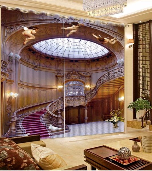 curtain & drapes fashion customized 3d building stairs angel living room blackout shade window curtains bathroom
curtain & drapes fashion customized 3d building stairs angel living room blackout shade window curtains bathroom