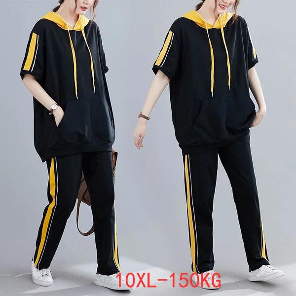 women's two piece pants summer striped hooded sports suit women plus size bust 150cm 2xl 6xl 9xl 10xl loose casual thin black color, White
women's two piece pants summer striped hooded sports suit women plus size bust 150cm 2xl 6xl 9xl 10xl loose casual thin black color, White