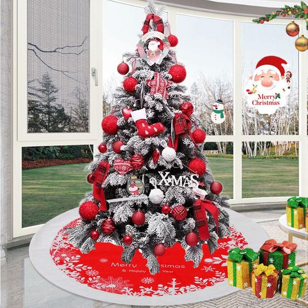 christmas decorations red snowflake tree skirt double layer non woven bottom mat for home decoration
christmas decorations red snowflake tree skirt double layer non woven bottom mat for home decoration