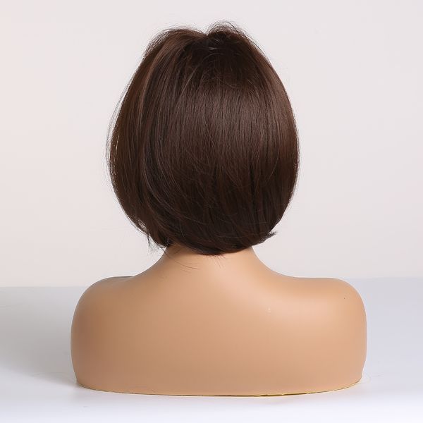short dark brown synthetic wigs for women heat resistant bob wigs high temperature fiber wig cosplay natural hairfactory direct, Black
short dark brown synthetic wigs for women heat resistant bob wigs high temperature fiber wig cosplay natural hairfactory direct, Black