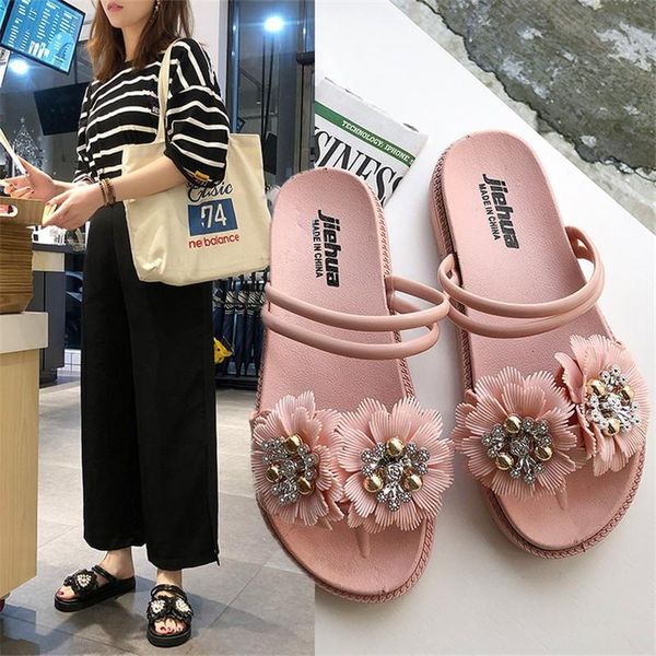 slippers 2021 summer women's fashion solid color flat shoes korean casual thick bottom student beach for female, Black 
slippers 2021 summer women's fashion solid color flat shoes korean casual thick bottom student beach for female, Black