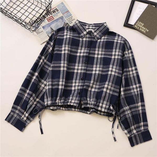 women's blouses & shirts womens and turn-down collar plaid streetwear style spring autumn blusas mujer de moda ins harajuku korean, White
women's blouses & shirts womens and turn-down collar plaid streetwear style spring autumn blusas mujer de moda ins harajuku korean, White