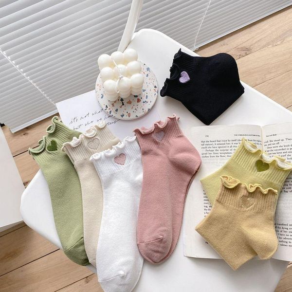 socks & hosiery women's fashion solid color women breathable sports cute heart casual cotton ankle sock love embroidery, Black;white
socks & hosiery women's fashion solid color women breathable sports cute heart casual cotton ankle sock love embroidery, Black;white