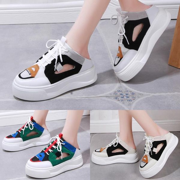 sandals woman shoes color matching tie wedges outside hollowed out mid heel fashion creativity women summer, Black
sandals woman shoes color matching tie wedges outside hollowed out mid heel fashion creativity women summer, Black
