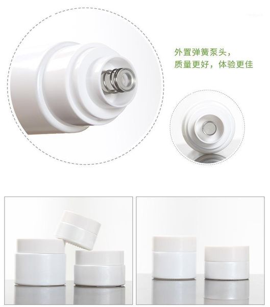 storage bottles & jars pearl white bottle with lotion/spray pump,60ml cosmetic