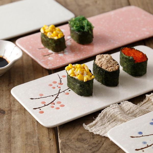 dinnerware sets sushi plate ceramic flat tray japanese dish style bar cold sashimirawfish display sakura design 1pcs
dinnerware sets sushi plate ceramic flat tray japanese dish style bar cold sashimirawfish display sakura design 1pcs