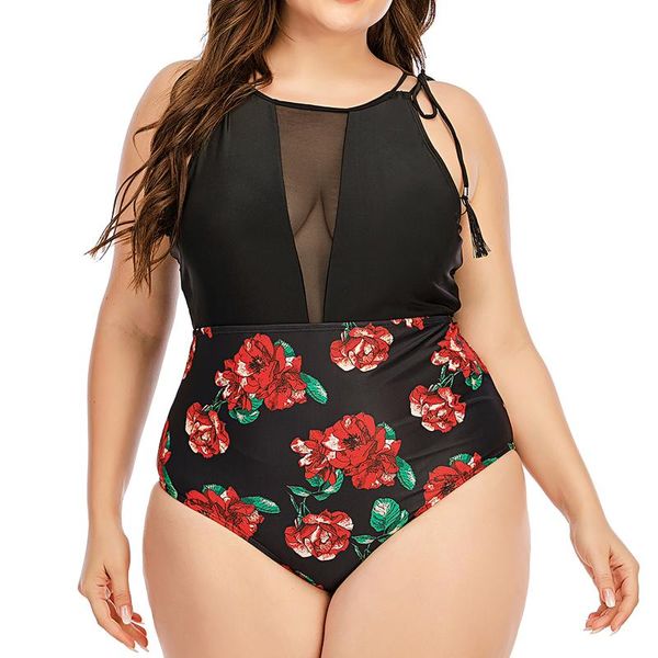 women's swimwear 2021 fashion rose print bikinis set women plus size floral casual swimsuit bikini beachwear, White;black
women's swimwear 2021 fashion rose print bikinis set women plus size floral casual swimsuit bikini beachwear, White;black