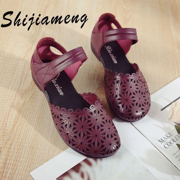 sandals 2021 spring genuine leather women's shoes national style flower hollow out breathable round head mother's, Black
sandals 2021 spring genuine leather women's shoes national style flower hollow out breathable round head mother's, Black