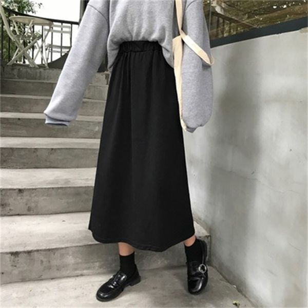 spring 2021 new hip covered skirt high waist mid length student long skirt slim girl black a-line skirt, White;black
spring 2021 new hip covered skirt high waist mid length student long skirt slim girl black a-line skirt, White;black