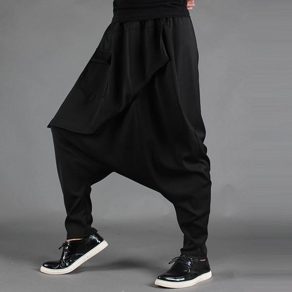 m-6xltrousers asymmetrical culottes personality loose harem pants male big crotch black men's
m-6xltrousers asymmetrical culottes personality loose harem pants male big crotch black men's