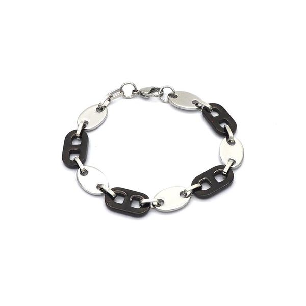 charm bracelets stainless steel bracelet for women man wholesale jewelry silver with black geometric accessories br051760, Golden;silver
charm bracelets stainless steel bracelet for women man wholesale jewelry silver with black geometric accessories br051760, Golden;silver