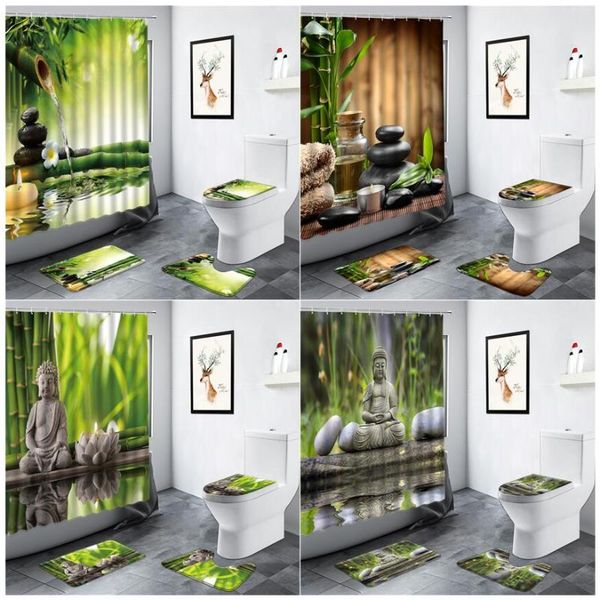 shower curtains green bamboo zen buddha curtain set black stone candle water garden scenery bathroom carpet anti-slip rug toilet bath mat
shower curtains green bamboo zen buddha curtain set black stone candle water garden scenery bathroom carpet anti-slip rug toilet bath mat
