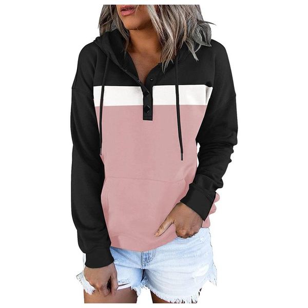women's hoodies & sweatshirts women 2021 autumn vintage patchwork female elegant pullover harajuku casual loose long sleeve hooded, Black
women's hoodies & sweatshirts women 2021 autumn vintage patchwork female elegant pullover harajuku casual loose long sleeve hooded, Black