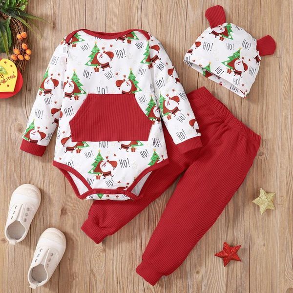 clothing sets toddler baby kids girls boys christmas print romper pants trousers hat set outfits boy girl clothes, White
clothing sets toddler baby kids girls boys christmas print romper pants trousers hat set outfits boy girl clothes, White