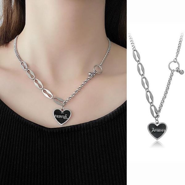 pendant necklaces xiaoboacc hip hop stainless steel heart necklace for women punk gothic neck chain jewelry 2021 trend, Silver
pendant necklaces xiaoboacc hip hop stainless steel heart necklace for women punk gothic neck chain jewelry 2021 trend, Silver