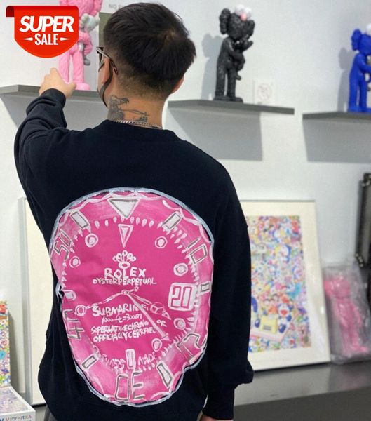 fw hip hop spoof hand-painted ink graffiti printing men and women round neck sweater loose net red #jp8z, Black
fw hip hop spoof hand-painted ink graffiti printing men and women round neck sweater loose net red #jp8z, Black