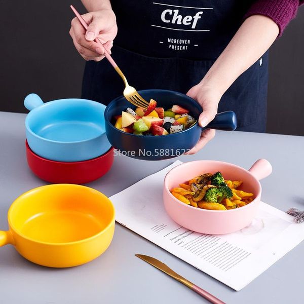 baked rice bowl nordic style handle baking pasta plate household tableware breakfast dessert noodle salad bowls
baked rice bowl nordic style handle baking pasta plate household tableware breakfast dessert noodle salad bowls