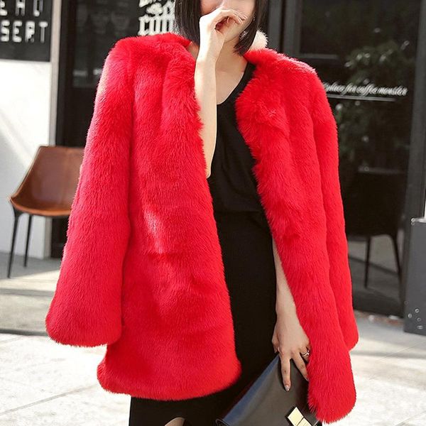 women winter green keep warm v neck hairy shaggy faux fur jackets vintage long sleeve furry coat loose outerwear women's &, Black
women winter green keep warm v neck hairy shaggy faux fur jackets vintage long sleeve furry coat loose outerwear women's &, Black