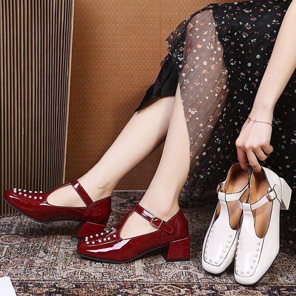 2021 spring style square head mary jane sho single women's thick heels fashion elegant french temperament high
2021 spring style square head mary jane sho single women's thick heels fashion elegant french temperament high