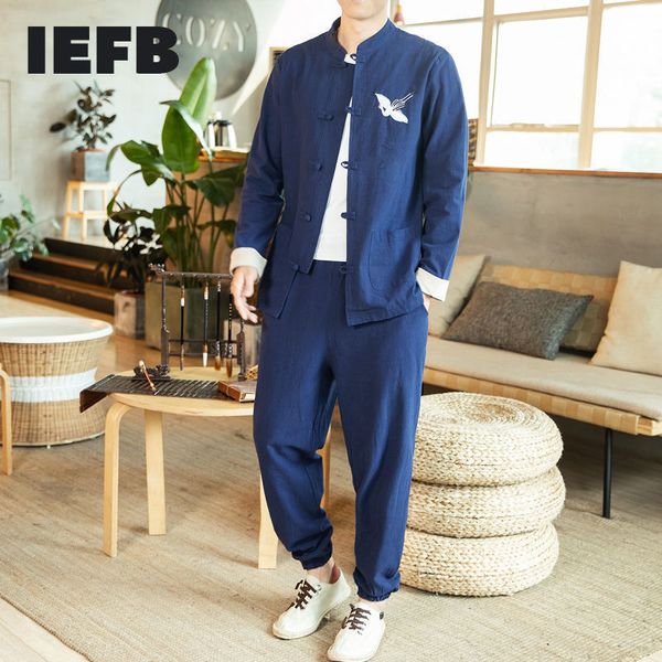 iefb men's causal embroidery stand collar tang suit + loose harem turnup pants comfortable two pieces set for male 9y6029 210524, Gray
iefb men's causal embroidery stand collar tang suit + loose harem turnup pants comfortable two pieces set for male 9y6029 210524, Gray