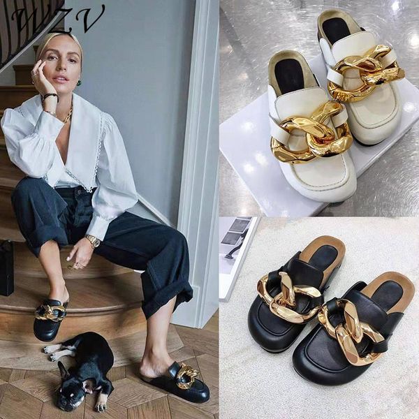 slippers summer ins women metal chain platform shoes woman beach mules round toe ladies slides sandals zapatos de mujer s126, Black
slippers summer ins women metal chain platform shoes woman beach mules round toe ladies slides sandals zapatos de mujer s126, Black