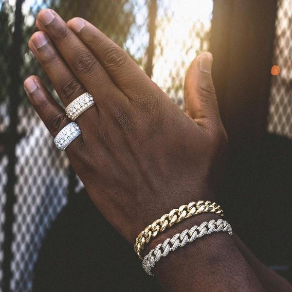 charm bracelets fashion gold color cuban link bracelet curb chain rhinestones paved men women hippie hip hop jewelry wholesale gifts, Golden;silver
charm bracelets fashion gold color cuban link bracelet curb chain rhinestones paved men women hippie hip hop jewelry wholesale gifts, Golden;silver