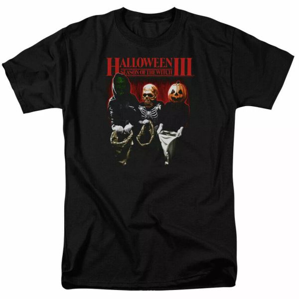 halloween 3 trick or treat t shirt licensed horror movie retro classic tee black, White;black
halloween 3 trick or treat t shirt licensed horror movie retro classic tee black, White;black