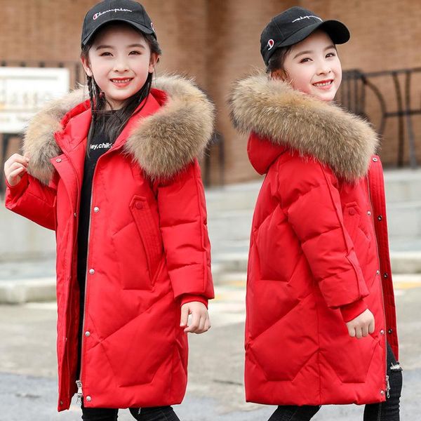 down coat winter jacket girls raccoon fur hooded 90% white duck long thicken warm parka kids tz311, Blue;gray
down coat winter jacket girls raccoon fur hooded 90% white duck long thicken warm parka kids tz311, Blue;gray