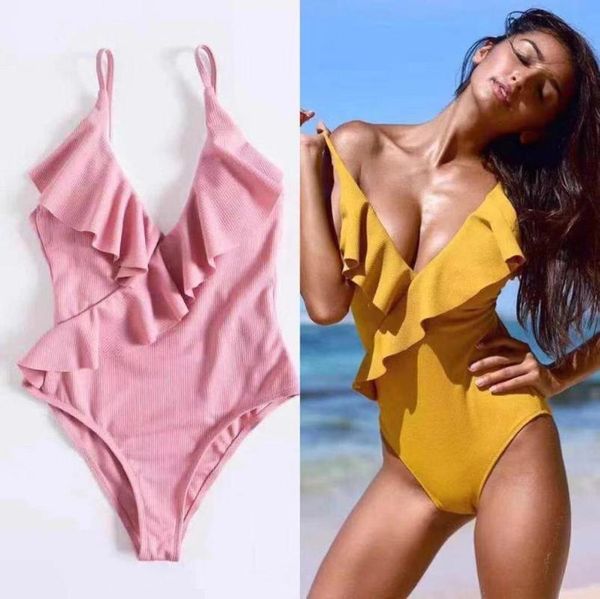 women's swimwear women one piece ruffle lace up swimsuit padded monokini bikini 2021 ladies bathing suit beachwear biquini s-l, White;black
women's swimwear women one piece ruffle lace up swimsuit padded monokini bikini 2021 ladies bathing suit beachwear biquini s-l, White;black