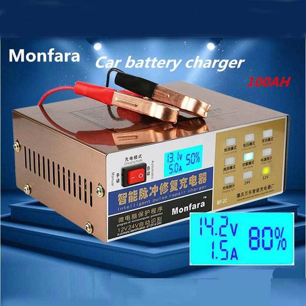 new110v/220v full automatic car intelligent pulse repair battery 12v/24v truck motorcycle charger
new110v/220v full automatic car intelligent pulse repair battery 12v/24v truck motorcycle charger