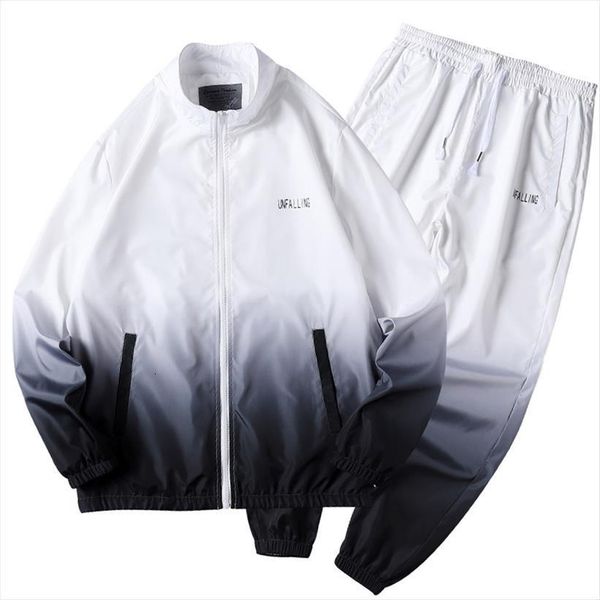 2 pcs patchwork sweatshirt jacket men tracksuit and pants streetwear clothing suit zipper casual track, Gray
2 pcs patchwork sweatshirt jacket men tracksuit and pants streetwear clothing suit zipper casual track, Gray