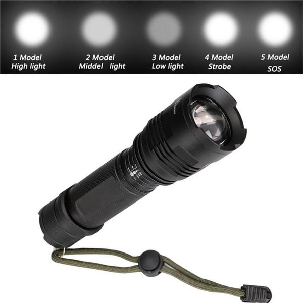 super bright torch aluminum alloy led xml-t6 high power lamp 5-modes glare zaklamp 40may21 flashlights torches
super bright torch aluminum alloy led xml-t6 high power lamp 5-modes glare zaklamp 40may21 flashlights torches