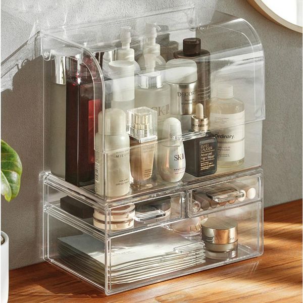 storage bottles & jars transparent deskpp organizer girls women cosmetics boxes stactable large capacity makeup container
storage bottles & jars transparent deskpp organizer girls women cosmetics boxes stactable large capacity makeup container