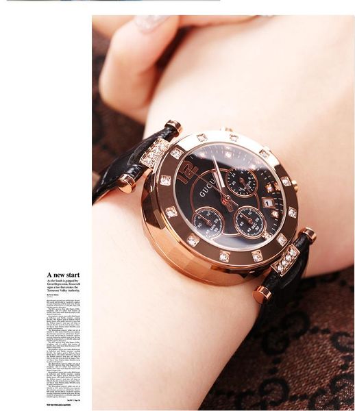 wristwatches fashion guou brand female genuine leather clocks quaity woman waterproof luxury student damen dress watches with calendar, Slivery;brown
wristwatches fashion guou brand female genuine leather clocks quaity woman waterproof luxury student damen dress watches with calendar, Slivery;brown