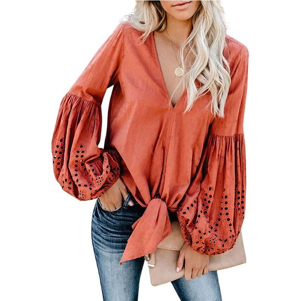 women's blouses & shirts black/red/yellow/green rhapsody cotton balloon embroidered eyelet sleeve tie blouse women autumn spring fashio, White
women's blouses & shirts black/red/yellow/green rhapsody cotton balloon embroidered eyelet sleeve tie blouse women autumn spring fashio, White