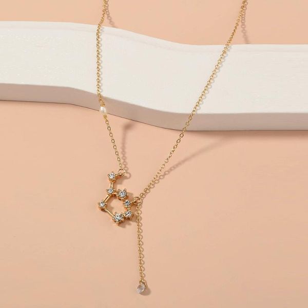 pendant necklaces xm-funny exquisite all-match jewelry twelve constellation zircon necklace freshwater pearl clavicle chain female, Silver
pendant necklaces xm-funny exquisite all-match jewelry twelve constellation zircon necklace freshwater pearl clavicle chain female, Silver