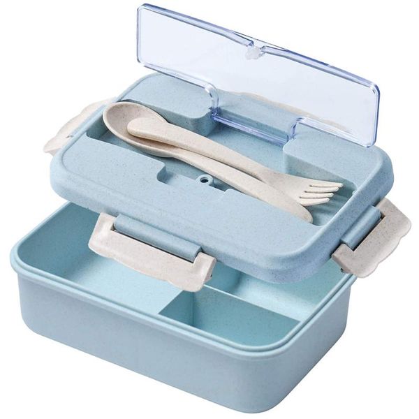 storage container bento box healthy material wheat straw lunch portable three compartment fork spoon school office blue dinnerware sets
storage container bento box healthy material wheat straw lunch portable three compartment fork spoon school office blue dinnerware sets