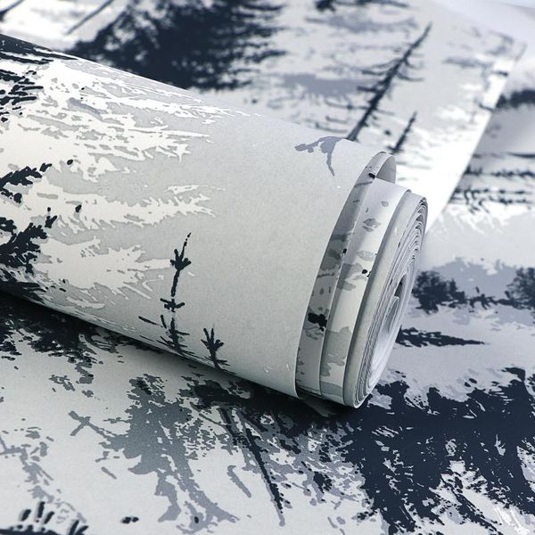 53cmx10m nordic black white forest high-end non-woven wallpapers woods natural scenery living room bedroom background household
53cmx10m nordic black white forest high-end non-woven wallpapers woods natural scenery living room bedroom background household