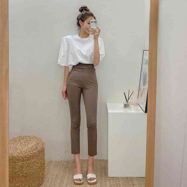 pantalones de mujer casual tight women capris high waist solid black pencil pants korean wild fashion stretch bottom straight, Black;white
pantalones de mujer casual tight women capris high waist solid black pencil pants korean wild fashion stretch bottom straight, Black;white