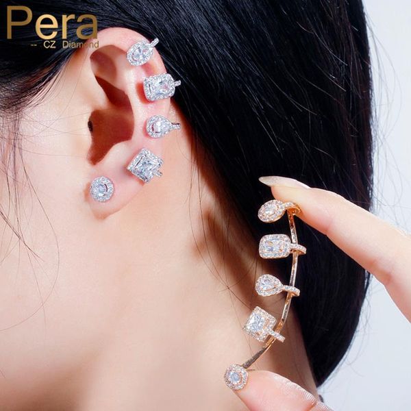 pera fashion brand right and left asymmetrical design long big cz crystal ear cuff geometry stud earrings for women e577, Golden;silver
pera fashion brand right and left asymmetrical design long big cz crystal ear cuff geometry stud earrings for women e577, Golden;silver