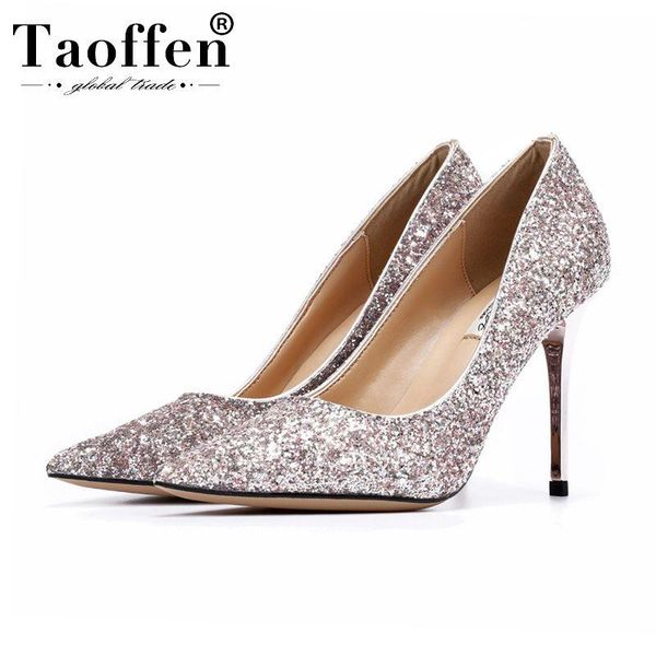 dress shoes taoffen women brand pumps party wedding bling fashion high heel pointed toe dancing shallow size 33-40, Black
dress shoes taoffen women brand pumps party wedding bling fashion high heel pointed toe dancing shallow size 33-40, Black