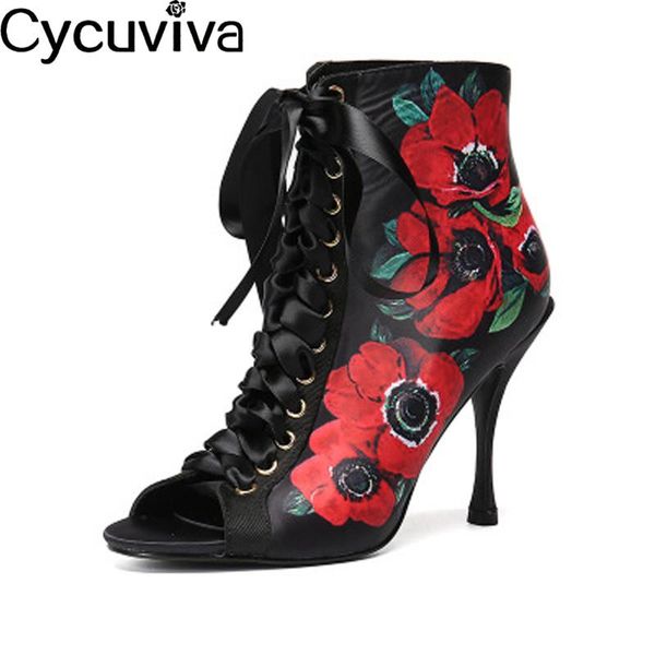 flower printed women sandals runway strange high heel lace up party summer shoes woman leather peep toe gladiator, Black
flower printed women sandals runway strange high heel lace up party summer shoes woman leather peep toe gladiator, Black