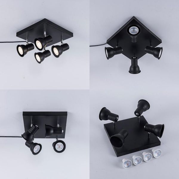 pendant lamps nordic iron decoration solid black led chandelier lights project lamp