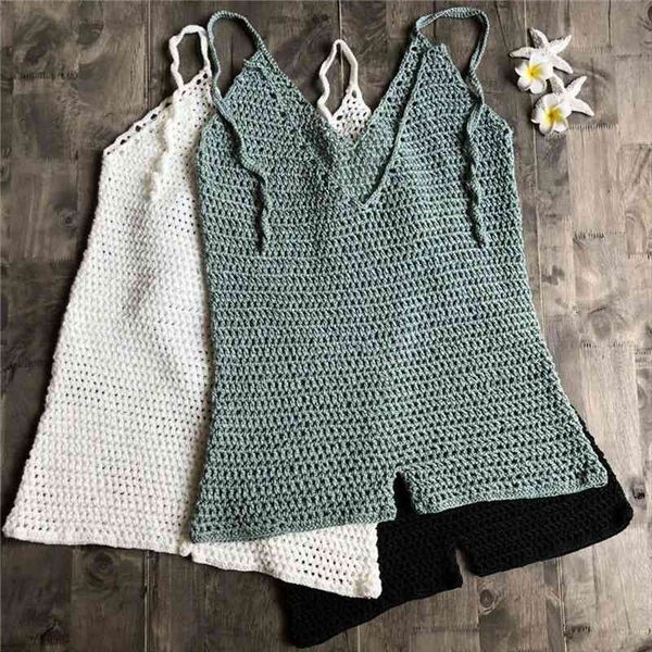 summer women knitted crochet fish net cover-ups beach playsuit wrapped chest bikini cover up v-neck romper, White;black
summer women knitted crochet fish net cover-ups beach playsuit wrapped chest bikini cover up v-neck romper, White;black