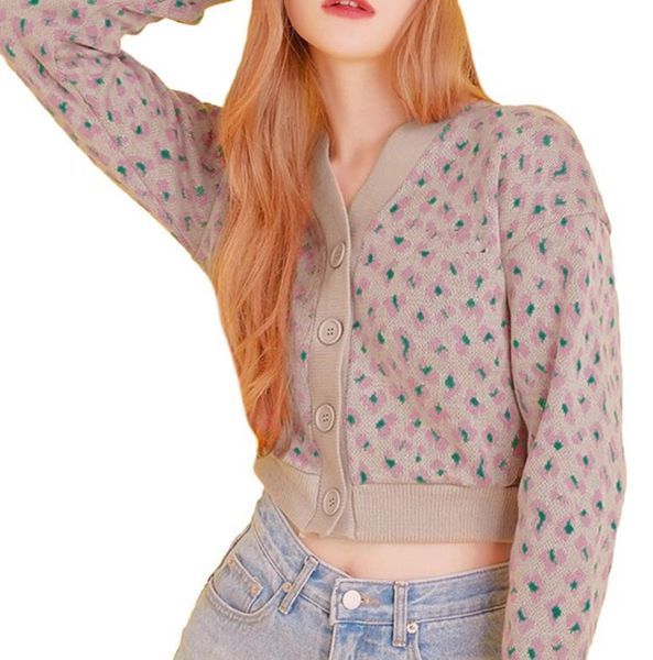 women's knits & tees y2k vintage female knitwear girls floral print long sleeve cardigan knitted coat spring fall top, White
women's knits & tees y2k vintage female knitwear girls floral print long sleeve cardigan knitted coat spring fall top, White