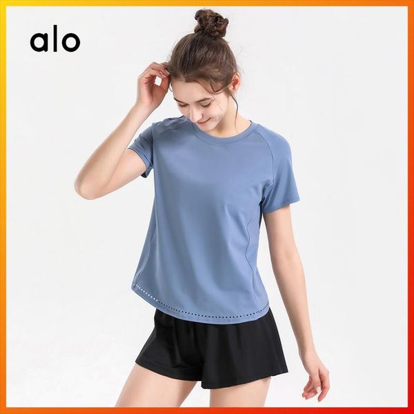 yoga outfit alo summer fitness sports t-shirt women's crop short sleeve moisture wicking breathable running clothes 1268
yoga outfit alo summer fitness sports t-shirt women's crop short sleeve moisture wicking breathable running clothes 1268