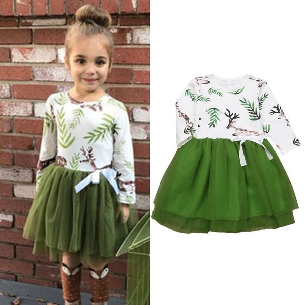 girl's dresses toddler baby girls clothes kids casual party princess elk deer print tulle dress birthday sundress, Red;yellow
girl's dresses toddler baby girls clothes kids casual party princess elk deer print tulle dress birthday sundress, Red;yellow
