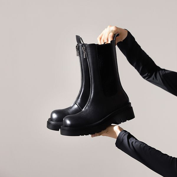 new fashion real leather ankle boots shoes round toe zipper ridding boots winter female fashion footwear size 34-39, Black
new fashion real leather ankle boots shoes round toe zipper ridding boots winter female fashion footwear size 34-39, Black