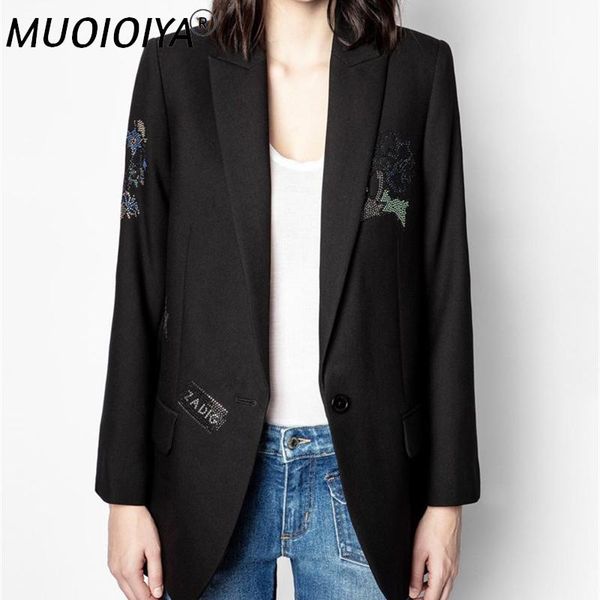 women's suits & blazers women's single button blazer coat colorful rhinestones rose letter ladies office wear jacket outwear early, White;black
women's suits & blazers women's single button blazer coat colorful rhinestones rose letter ladies office wear jacket outwear early, White;black